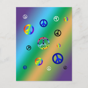 Peace Signs Postcard