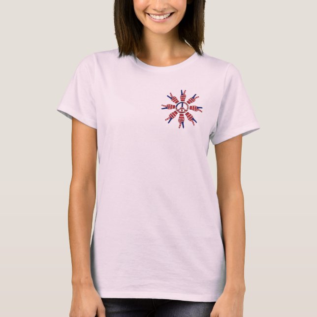Peace Signs Sun T-Shirt (Front)