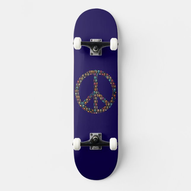 Peace Skulls Skateboard Design (Front)