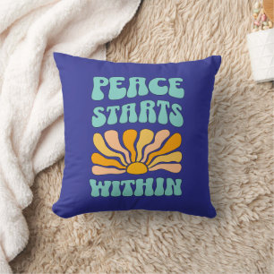 Peace Starts Within		 Cushion