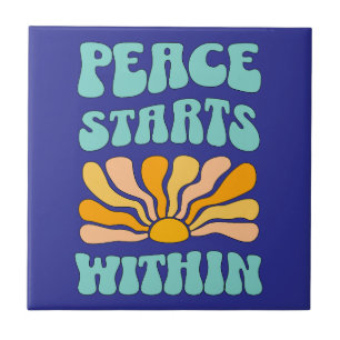 Peace Starts Within Tile