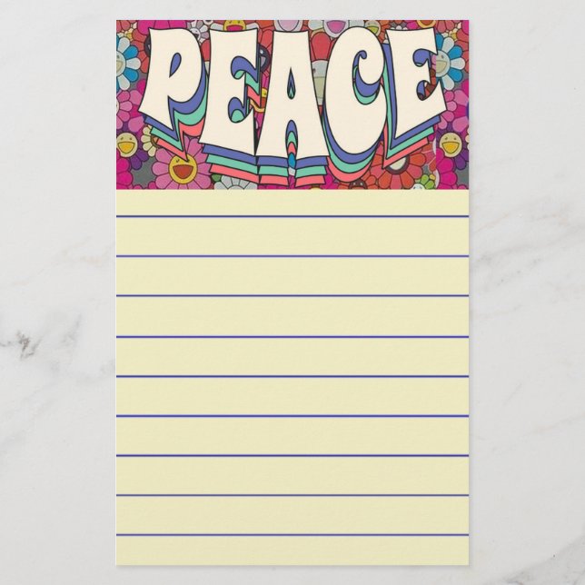 Peace Stationery (Back)