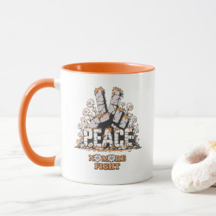 Peace Stone Flower Vintage Inspirational Quote Mug