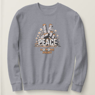 Peace Stone Flower Vintage Inspirational Quote Sweatshirt