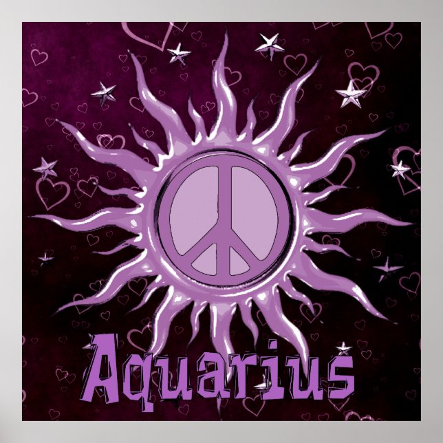 Peace Sun Aquarius Poster (Front)