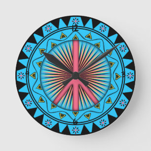 Peace ~ Sun Round Clock