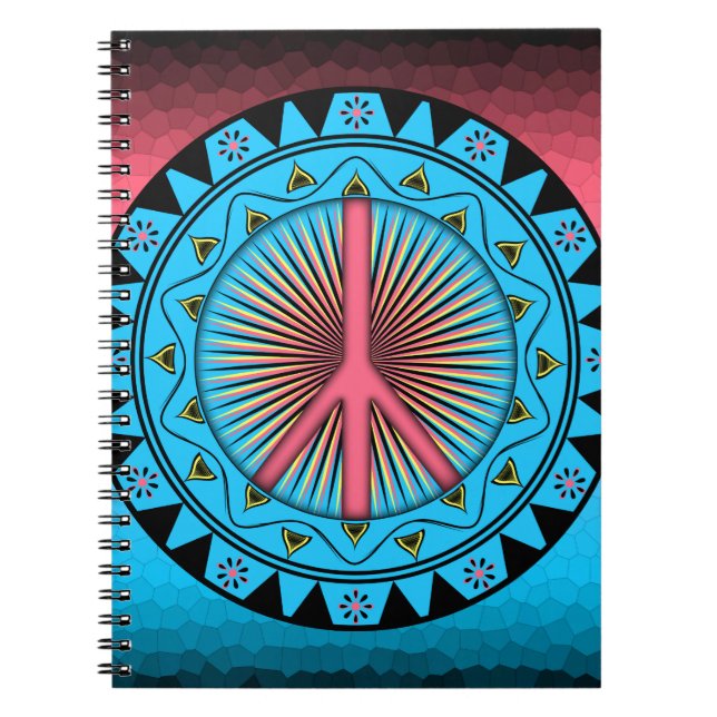 Peace ~ Sun Spiral Notebook (Front)