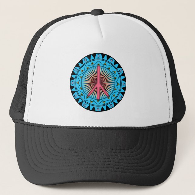 Peace ~ Sun Trucker Hat (Front)