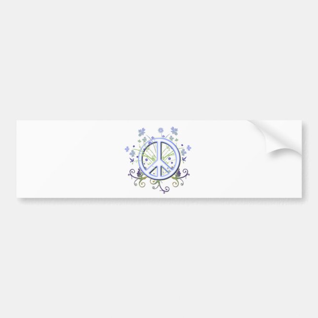 Peace Symbol Bumper Sticker (Front)
