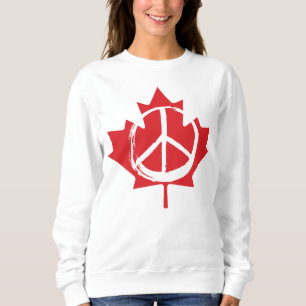Peace Symbol Canada is Not for Sale to the USA Sweatshirt