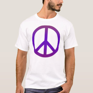 Peace Symbol Dark Purple T-Shirt