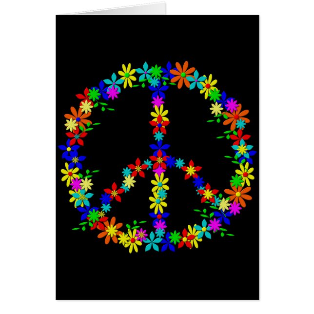 Peace Symbol Flower Power (Front)