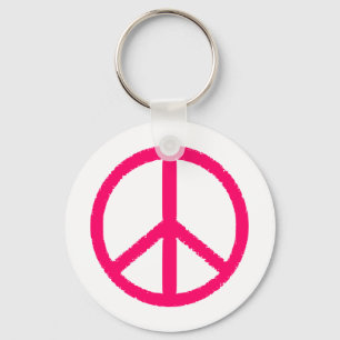 peace symbol key ring