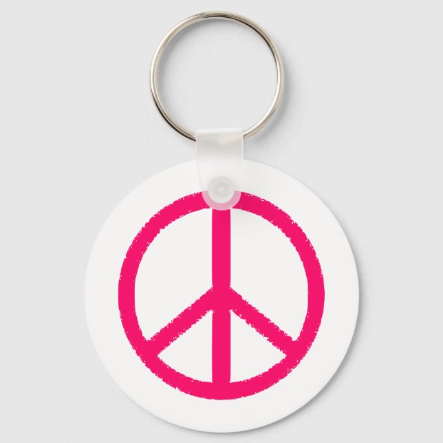 peace symbol key ring (Front)