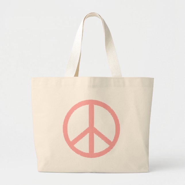 peace symbol large tote bag (Front)