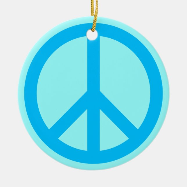 Peace Symbol Ornament (Front)