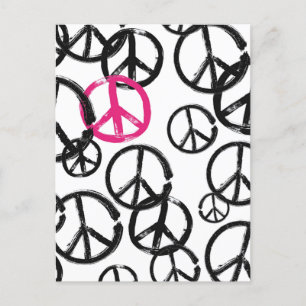 Peace symbol postcard