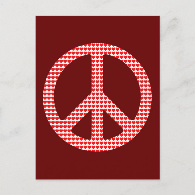 Peace Symbol Postcard (Front)
