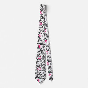 Peace symbol tie