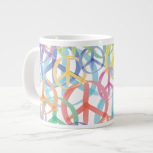Peace Symbols Art Large Coffee Mug