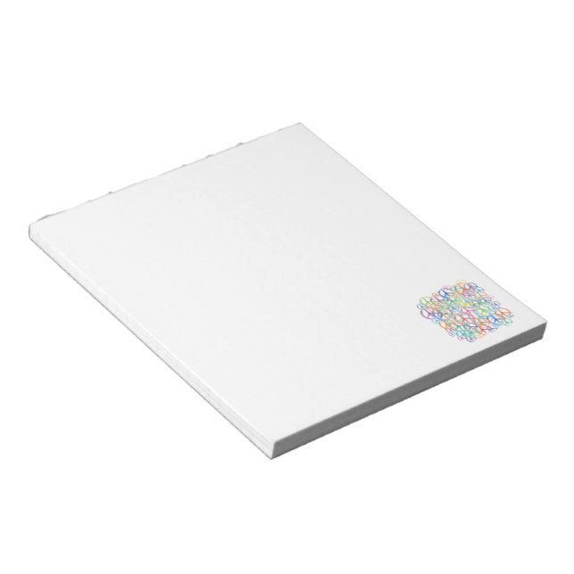 Peace Symbols Art Notepad (Angled)
