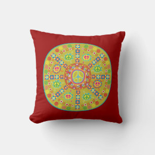 Peace Symbols Design Cushion
