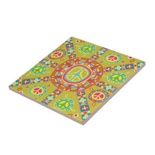 Peace Symbols Design Tile