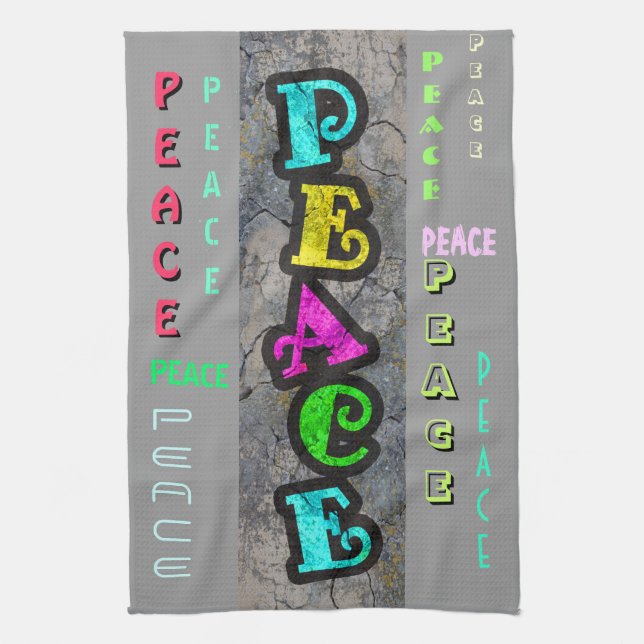 Peace Tea Towel (Vertical)