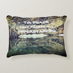 Peace That Passes Understanding Inspirational  Decorative Cushion