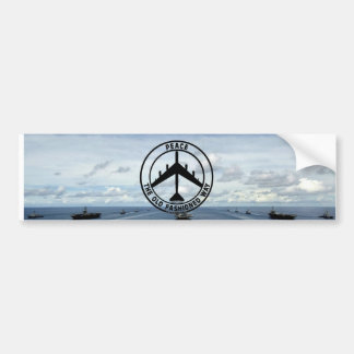 Peace the Old Fashion Way (Bumber Sticker) Bumper Sticker
