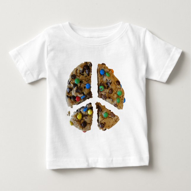 PEACE through Cookies Baby T-Shirt (Front)