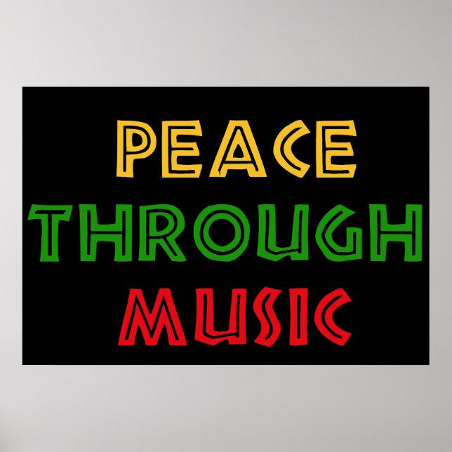 Peace Through Music Poster (Front)