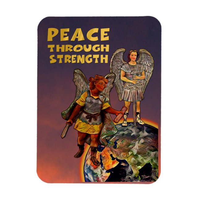Peace Through Strength Magnet (Vertical)