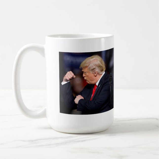 Peace Through Strength Trump Coffee Mug (Left)