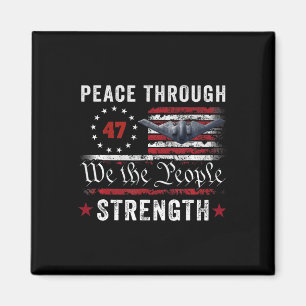Peace Through Strength Trump Operation Midnight Ha Magnet