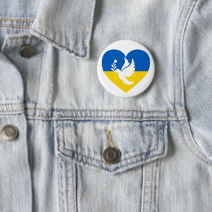 Peace to Ukraine 6 Cm Round Badge