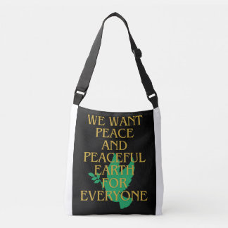 Peace totebag crossbody bag