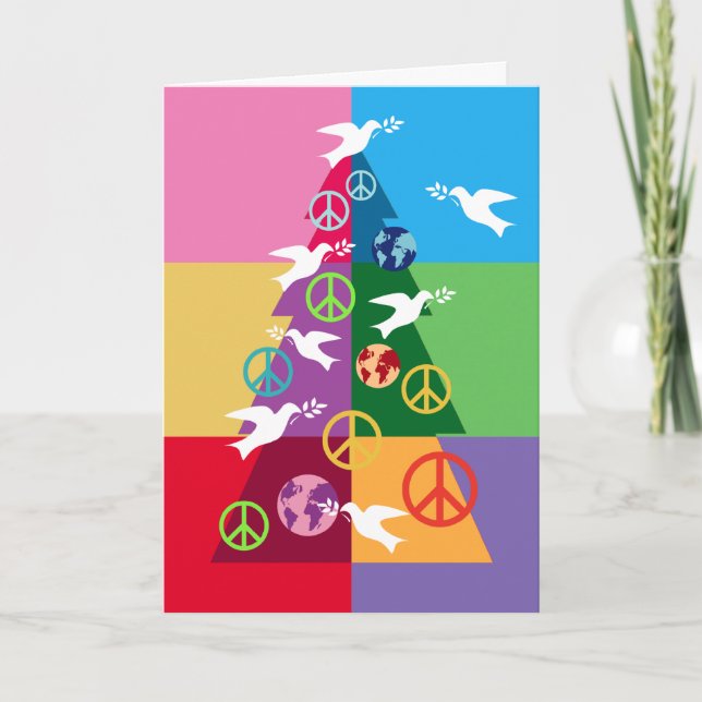 Peace Tree Holiday Card (Front)