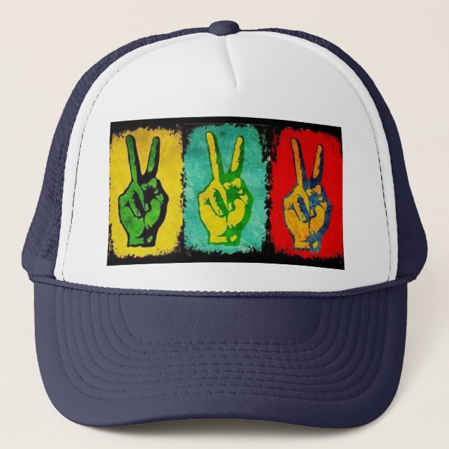 Peace Trucker Hat (Front)
