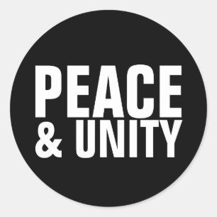 PEACE & UNITY Sticker
