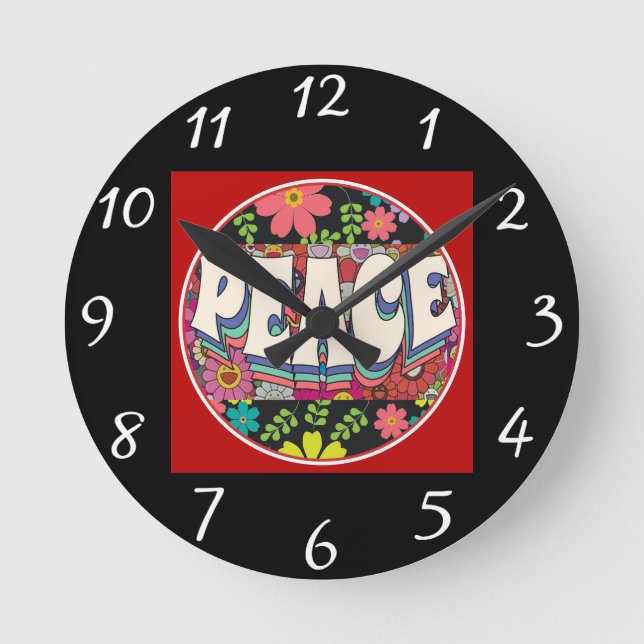 Peace Wall Clock (Front)