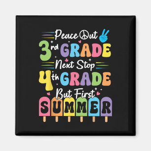 Peace We Out 3rd Grade Summer Graduation Third Gra Magnet