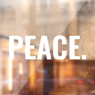 Peace white text minimalist anti war custom