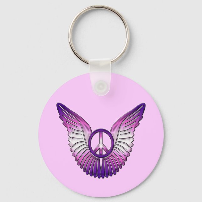 PEACE WINGS KEY RING (Front)