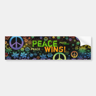 Peace WINS! Bumper sticker