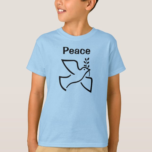 Peace with Dove boys' t-shirt (Front)