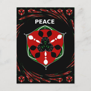 "Peace: with Shield Emblem" Art Print Postcard