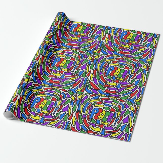 Peace Wrapping Paper (Unrolled)
