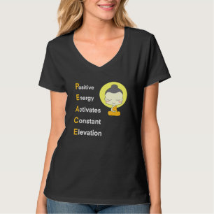 Peace Yoga Namaste Calm Positive Vibes T-Shirt