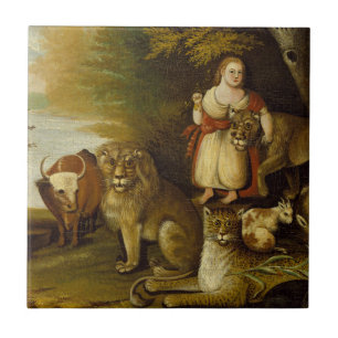 Peaceable Kingdom   1830-32 Tile